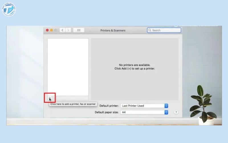 Cách kết nối máy tính với máy in qua mạng lan​ trên MacOS bước 3